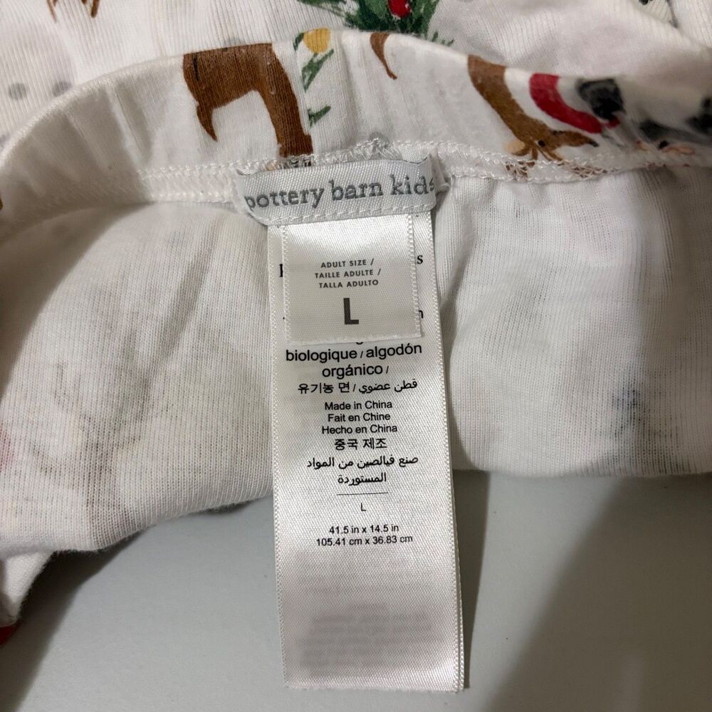 PotteryBarn Kid's Pajama Adult Large Christmas Holiday Long Sleeve Matching - Picture 10 of 11